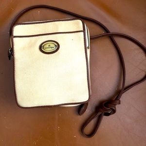 Vintage Aigner Crossbody Canvas Purse